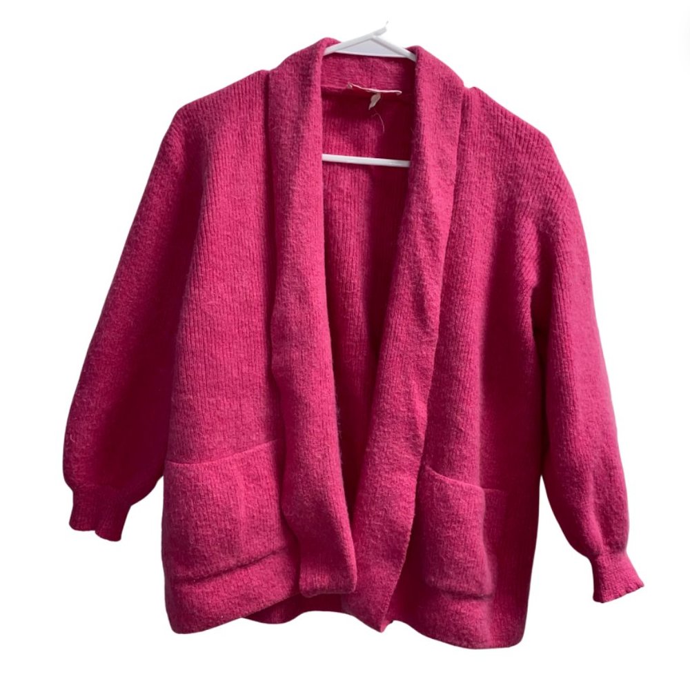 Vintage French Rags Women's Pink Cardigan Size 2